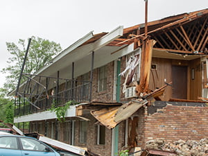 Storm Damaged Roof